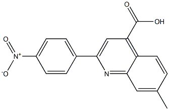 7-methyl-2-(4-nitrophenyl)quinoline-4-carboxylic acid Struktur