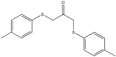 1,3-bis[(4-methylphenyl)sulfanyl]acetone Struktur