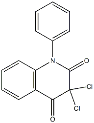 3,3-dichloro-1-phenyl-1,2,3,4-tetrahydroquinoline-2,4-dione Struktur