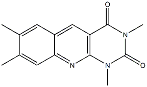 1,3,7,8-tetramethyl-1,2,3,4-tetrahydropyrimido[4,5-b]quinoline-2,4-dione Struktur