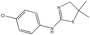 N2-(4-chlorophenyl)-5,5-dimethyl-4,5-dihydro-1,3-thiazol-2-amine Struktur