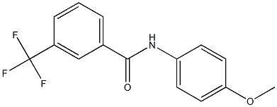 N-(4-methoxyphenyl)-3-(trifluoromethyl)benzenecarboxamide Struktur