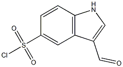 5-(Chlorosulphonyl)indole-3-carboxaldehyde Struktur