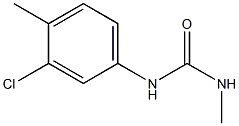 N-(3-chloro-4-methylphenyl)-N'-methylurea Struktur