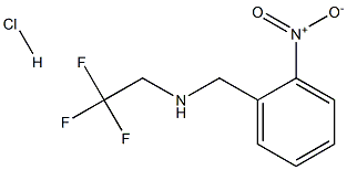 N-(2-nitrobenzyl)-N-(2,2,2-trifluoroethyl)amine hydrochloride Struktur