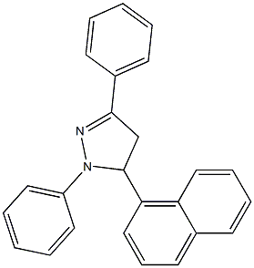 5-(1-naphthyl)-1,3-diphenyl-4,5-dihydro-1H-pyrazole Struktur