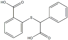 2-{[carboxy(phenyl)methyl]thio}benzoic acid Struktur