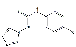 N-(4-chloro-2-methylphenyl)-N'-(4H-1,2,4-triazol-4-yl)thiourea Struktur