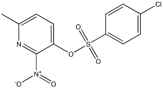 6-methyl-2-nitro-3-pyridyl 4-chlorobenzene-1-sulfonate Struktur