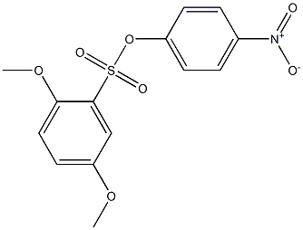 4-nitrophenyl 2,5-dimethoxybenzene-1-sulfonate Struktur