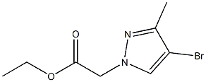 ethyl 2-(4-bromo-3-methyl-1H-pyrazol-1-yl)acetate Struktur