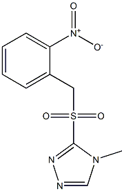 4-methyl-3-[(2-nitrobenzyl)sulfonyl]-4H-1,2,4-triazole Struktur