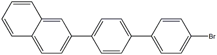 2-(4'-bromo[1,1'-biphenyl]-4-yl)naphthalene Struktur