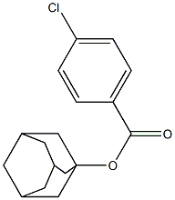 1-adamantyl 4-chlorobenzenecarboxylate Struktur