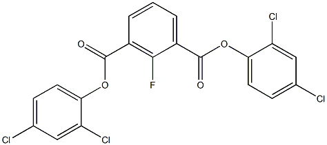 di(2,4-dichlorophenyl) 2-fluoroisophthalate Struktur