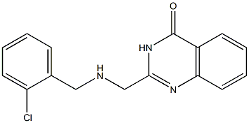 2-{[(2-chlorobenzyl)amino]methyl}-4(3H)-quinazolinone Struktur