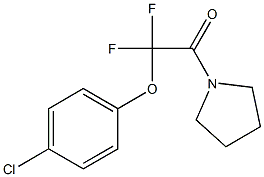 2-(4-chlorophenoxy)-2,2-difluoro-1-(1-pyrrolidinyl)-1-ethanone Struktur