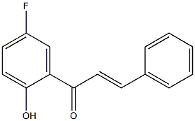 1-(5-fluoro-2-hydroxyphenyl)-3-phenylprop-2-en-1-one Struktur