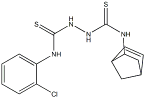 N1-bicyclo[2.2.1]hept-5-en-2-yl-N2-(2-chlorophenyl)hydrazine-1,2-dicarbothioamide Struktur