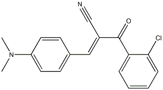 2-(2-chlorobenzoyl)-3-[4-(dimethylamino)phenyl]acrylonitrile Struktur