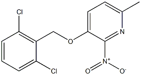 3-[(2,6-dichlorobenzyl)oxy]-6-methyl-2-nitropyridine Struktur