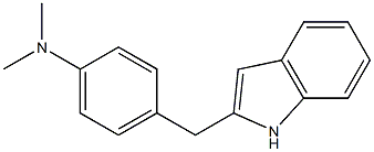 N1,N1-dimethyl-4-(1H-indol-2-ylmethyl)aniline Struktur