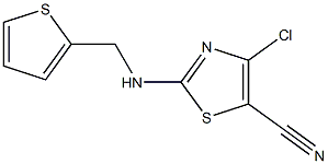 4-chloro-2-[(2-thienylmethyl)amino]-1,3-thiazole-5-carbonitrile Struktur