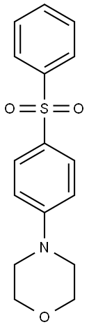 4-[4-(phenylsulfonyl)phenyl]morpholine Struktur