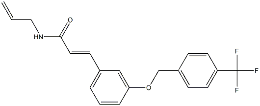 (E)-N-allyl-3-(3-{[4-(trifluoromethyl)benzyl]oxy}phenyl)-2-propenamide Struktur