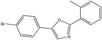 5-(4-bromophenyl)-2-(2-methylphenyl)-1,3-oxazole Struktur