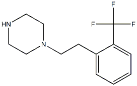 1-[2-(trifluoromethyl)phenethyl]piperazine Struktur