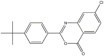 2-[4-(tert-butyl)phenyl]-7-chloro-4H-3,1-benzoxazin-4-one Struktur