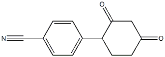 4-(2,4-dioxocyclohexyl)benzenecarbonitrile Struktur