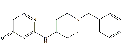 2-(1-BENZYL-PIPERIDIN-4-YLAMINO)-6-METHYL-5H-PYRIMIDIN-4-ONE Struktur