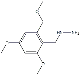 (2,4-dimethoxy-6-(methoxymethyl)benzyl)hydrazine Struktur