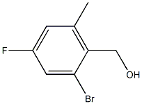 (2-bromo-4-fluoro-6-methylphenyl)methanol Struktur