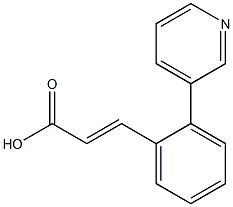 (E)-3-(2-(pyridin-3-yl)phenyl)acrylic acid Struktur