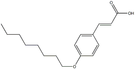 (E)-3-(4-(octyloxy)phenyl)acrylic acid Struktur