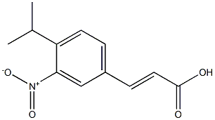 (E)-3-(4-isopropyl-3-nitrophenyl)acrylic acid Struktur