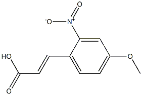 (E)-3-(4-methoxy-2-nitrophenyl)acrylic acid Struktur