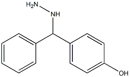 1-((4-hydroxyphenyl)(phenyl)methyl)hydrazine Struktur