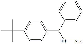 1-((4-tert-butylphenyl)(phenyl)methyl)hydrazine Struktur