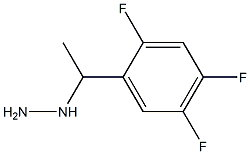 1-(1-(2,4,5-trifluorophenyl)ethyl)hydrazine Struktur