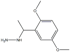 1-(1-(2,5-dimethoxyphenyl)ethyl)hydrazine Struktur