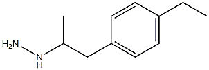 1-(1-(4-ethylphenyl)propan-2-yl)hydrazine Struktur