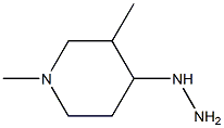 1-(1,3-dimethylpiperidin-4-yl)hydrazine Struktur