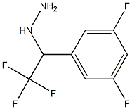 1-(2,2,2-trifluoro-1-(3,5-difluorophenyl)ethyl)hydrazine Struktur