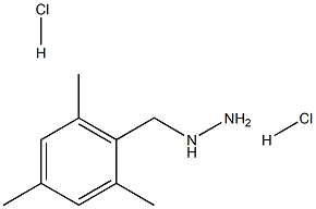 1-(2,4,6-trimethylbenzyl)hydrazine dihydrochloride Struktur