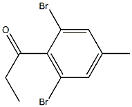 1-(2,6-dibromo-4-methylphenyl)propan-1-one Struktur