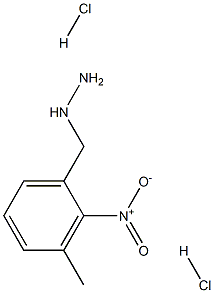 1-(3-methyl-2-nitrobenzyl)hydrazine dihydrochloride Struktur